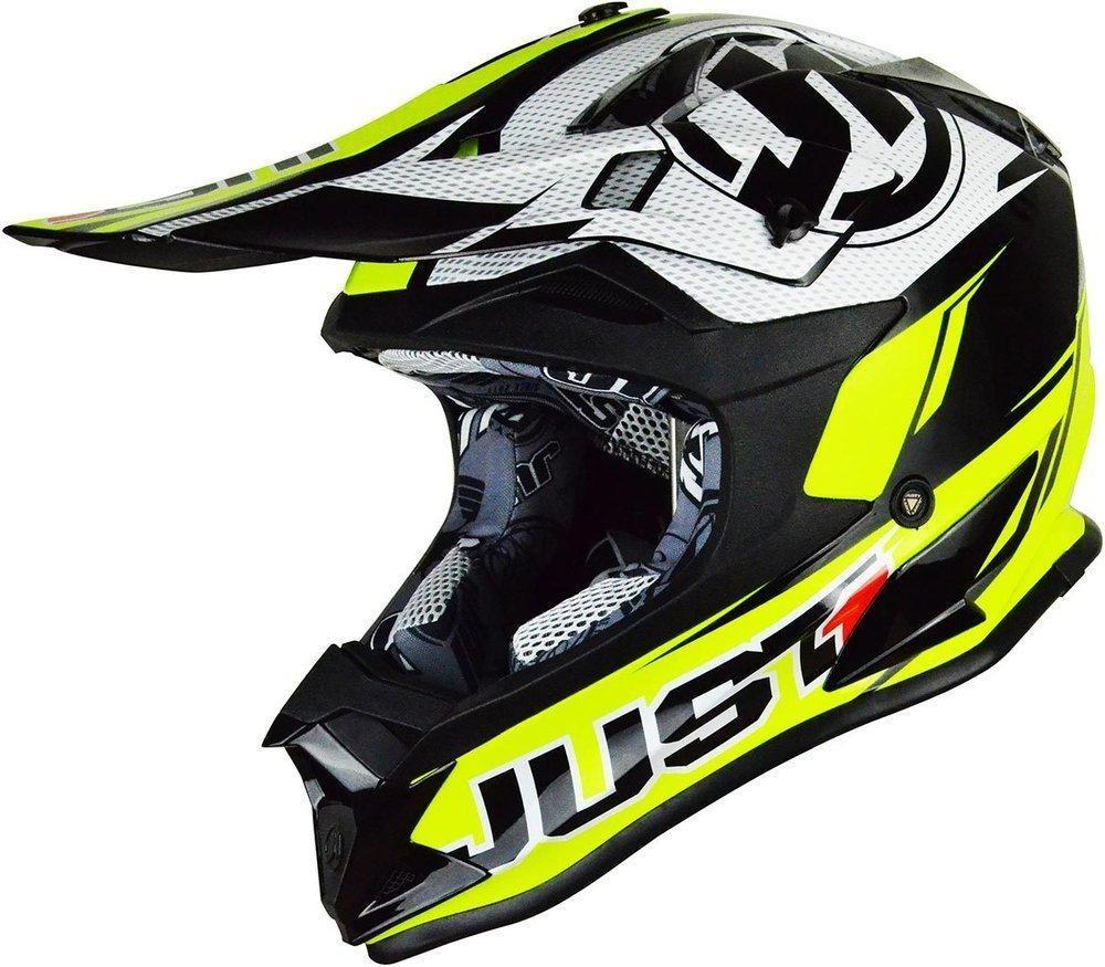 Шлем (кроссовый) JUST1 J32 PRO Kick white/yellow/black(2018)